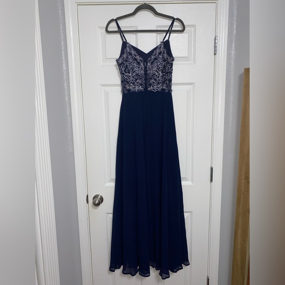Speechless Navy Blue Maxi Dress, Size 1 - Picture 2 of 6